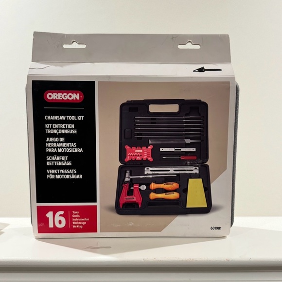 OREGÓN Chain Sharpening Kit - Includes Files, Handles, Depth Gauge & More. NEW - Picture 4 of 5